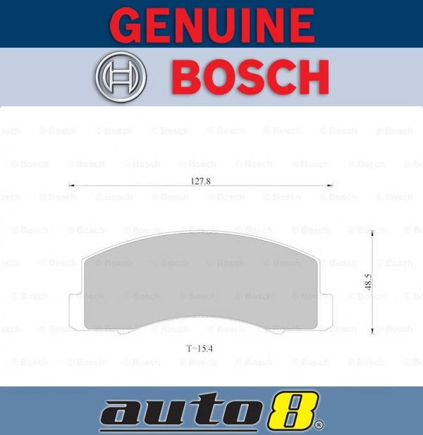 Bosch Front Brake Pads for Holden Apollo JK 2L Petrol 3SFC 1989 - 1991 - Image 1 of 1