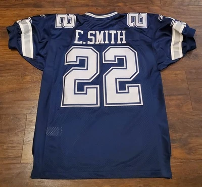Camiseta Emmitt Smith Vintage Autêntica Reebok Dallas Cowboys NFL 46 Nova - Imagem 1 de 4
