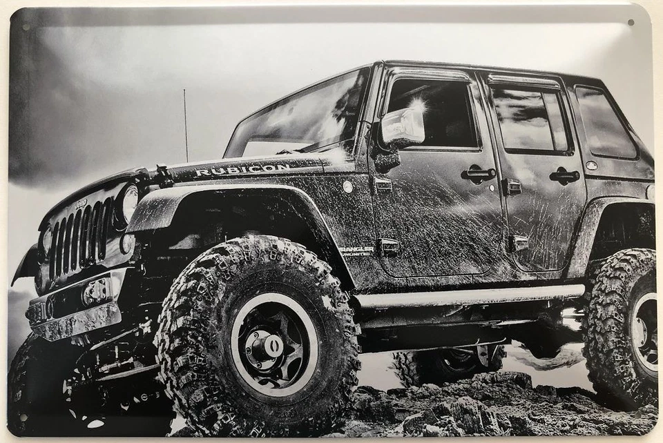 Blechschild 40 x 30 cm Auto Jeep Rubicon - Bild 1 von 1