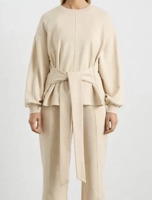 Aje Athletica Size 14 Tie Back Moonstone Grey Jumper 122 RRP $225! Brand New - image 1 of 3