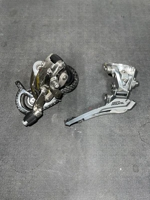 10-скоростной передний и задний переключатель передач SRAM Force/Rival дорожный велосипед с коротким каркасом - Изображение 1 из 4