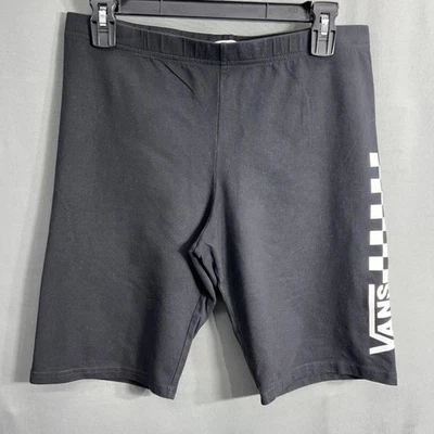 Pantalones Cortos Vans Para Hombres XL Negros Logo Cuadros Motociclista Elastizados Atlético Patín BMX Foto 1 de 4
