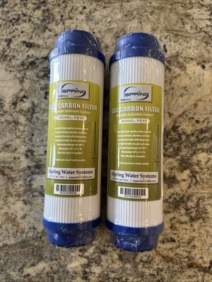 NEW 2 Pack iSpring GAC Granular Activated Carbon Filter Model: FG15 Sealed Lot 2 - Image 1 of 2