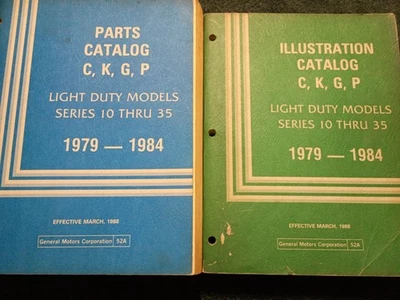 1979-1984 CHEVROLET & GMC TRUCK PARTS CATALOG SET ORIGINAL TEXT & ILLUST. BOOKS - Image 1 of 4