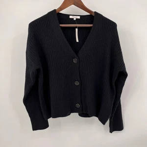 Cárdigan Acanalado Madewell Cameron Talla M Acogedor Hilo Mezcla Lana Alpaca Suéter - Imagen 1 de 11