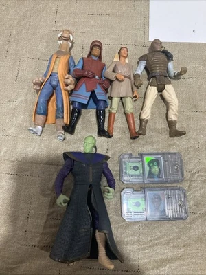 "Lote de 5 figuras de acción sueltas Star Wars Hasbro 3,75"" Commtech de colección" Foto 1 de 4