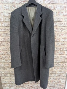 Finesse Wool and Cashmere Overcoat. Mens Large to Extra Large. Grey - Picture 1 of 9