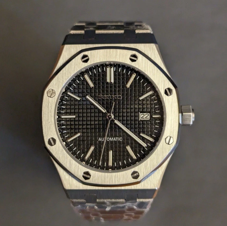 Seikoak Noir Black Tapestry | NH35 Automatic | 40mm Octagonal Case | Sapphire - Image 1 of 4