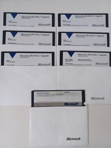 Vintage Microsoft MS-DOS 5 Upgrade 5,25" (6) Disketten + Maus Setup Disk - Bild 1 von 4