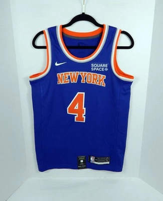 Camiseta deportiva para hombre 2019-20 New York Knicks Derrick Rose #4 Swingman Icon azul Nike 40 Foto 1 de 4