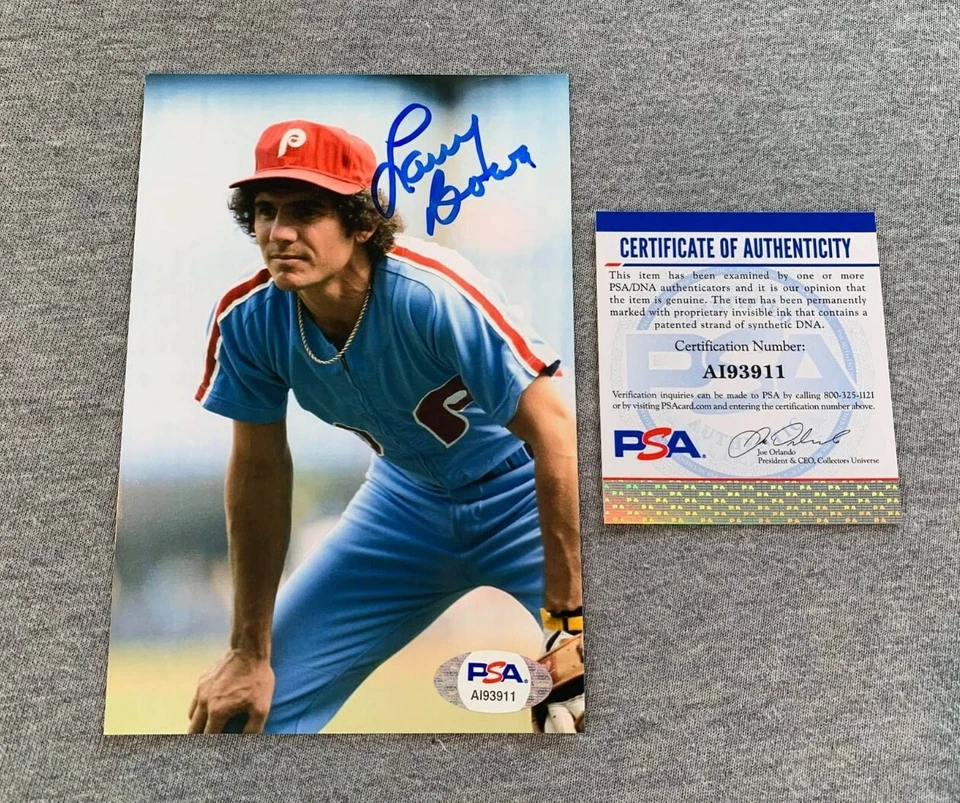 FOTO RETRATO AUTÓGRAFO 4x6 Philadelphia Phillies-ARRY BOWA PSA/ADN AI93911 Foto 1 de 1