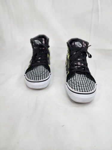 Scarpe da skate VANS unisex SK8 Hi fuori dal muro sneaker colorate a scacchi bambino taglia 4 5