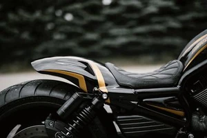 HARLEY-DAVIDSON V-ROD CUSTOM REAR FENDER 07-17 "SMOOTH OVAL" VRSCDX, VRSCF VROD - Foto 1 di 8