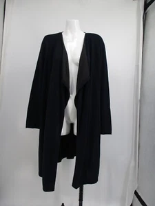 J Jill Duster Women's Large Blue Open Cardigan Long Sweater Longline Lagenlook - Picture 1 of 13