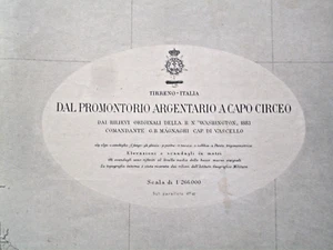 Carta Nautica - Dal Promontorio Argentario a Capo Circeo - Genova 1907 - Foto 1 di 12
