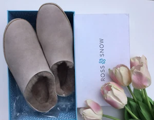 Ross & Snow Made in ITALY Kristina echt Lammfell SLIPPER Gr. 7 rosa NEU - Bild 1 von 23