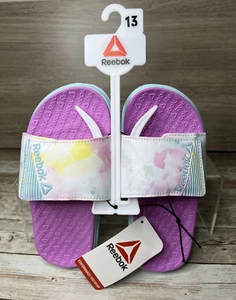 REEBOK Girls Slide Sandals US Size 13 Breathable Lightweight EVA Comfort Footbed - Picture 1 of 8