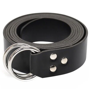 190cm Medieval Retro Leather Ring Belt Renaissance Costume Viking Knight Cosplay - Picture 1 of 5