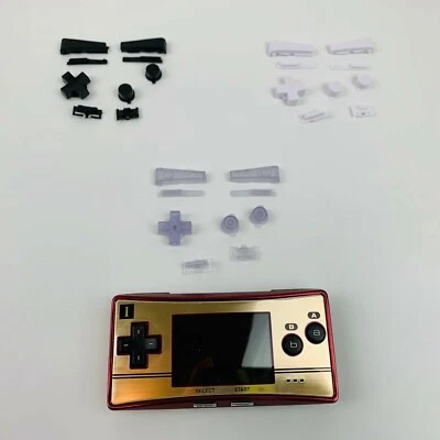 GBM Black Buttons A B Button D-pad for FOR Nintendo Game boy Micro - Image 1 of 2