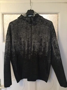 adidas Herren Jacke Gr. 2 XL, Neu, Schwarz/Weiß meliert mit Kapuze - Bild 1 von 8
