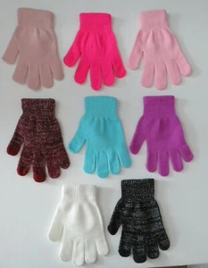 Gloves Children Girl's Unbranded Winter U - pick Color 95% Acrylic 5% Spandex - Picture 1 of 18