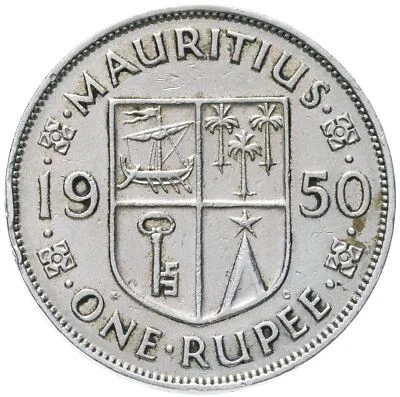 Mauricio | Moneda de 1 rupia | Rey Jorge VI | KM29 | 1950 - 1951 Foto 1 de 4