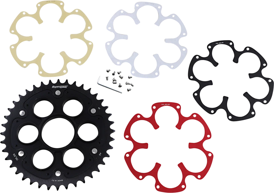 Supersprox Edge 后链轮套件 520 转换 44T 适用于杜卡迪 748/996/998 — 第 1/1 张图片