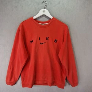 Nike Sweatshirt Womens Small Orange Vintage 90s Embroidered Centre Swoosh - Picture 1 of 19