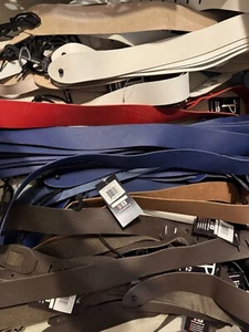 New Perri's Leathers Leather Guitar Strap White & Black - P20-8701 - Picture 1 of 10