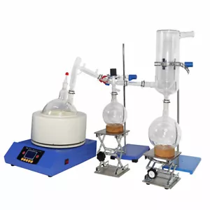 5L Destilación Química de Vía Corta con Trampa Fría Destilador de Vidrio - Imagen 1 de 11