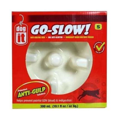 DOGIT Go-Slow Anti-Schling-Napf Weiss 300 ml - Bild 1 von 4