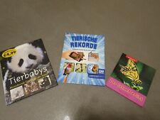 3 Kinder Tierbücher, Neuwertig