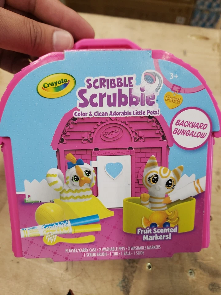 Crayola 747428 Scribble Scrubbie Pets Backyard Playset Toys for Girls & Boys