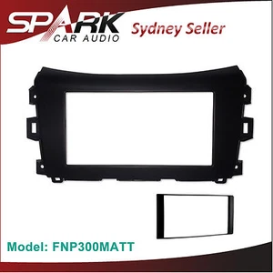 SP 2 DIN Fascia Kit Panel Dash For Nissan Navara NP300 ST/STX 2015+ Matt Black - Foto 1 di 1