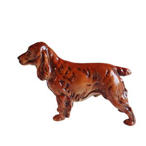 Goebel Field Spaniel Dog Figurine Animal Ceramic W Germany 7x5 in Vintage