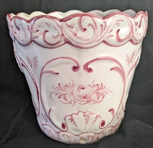 RC And CAL Juncal Porto De Mos Hand Painted Planter/Pot Made In Portugal - Picture 1 of 9