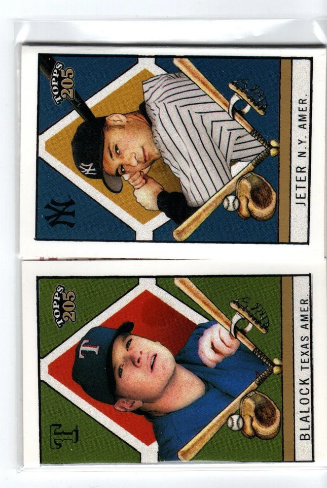 2003 Topps 205 Triple Folder Polar Bear #TF62 Derek Jeter/Hank Blalock - Image 1 of 1