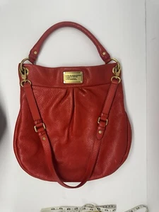 MARC by Marc Jacobs Bag Red Classic Q Hillier Leather Large Hobo GUC. Ret$450. - Picture 1 of 19