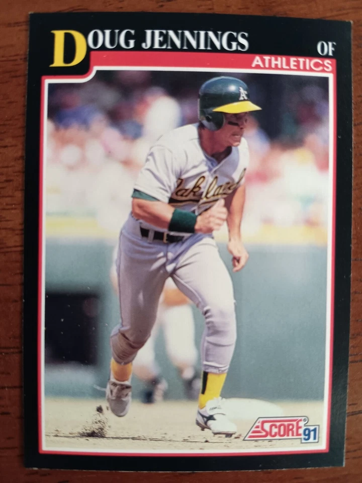 DOUG JENNINGS ATHLETICS 1991 SCORE BASEBALL #819 - Image 1 of 1