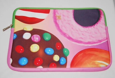 Novo Candy Crush Temático Neoprene Rosa Laptop Zíper Capa Macia para Laptop 13" - Imagem 1 de 4