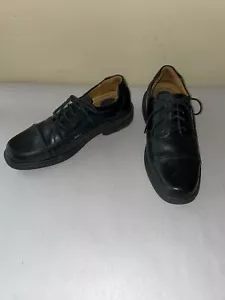 Scarpe eleganti Oxford nere CROFT & BARROW Core da uomo taglia 8M stringate punta tonda - Foto 1 di 7