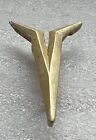 1961? Plymouth Fury Gold Metal Emblem Ornament 1904305 OEM Mopar