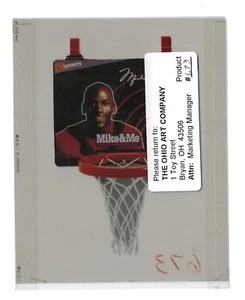 Michael Jordan Mike & Me Talking Basketball ORIGINAL Ohio Kunstnegativ für Spiel - Bild 1 von 12