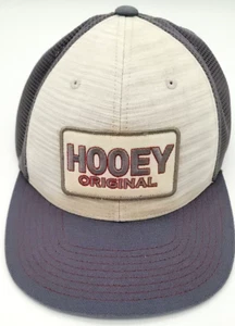 Hooey Original Patch Mesh Hat Cap Snapback Adjustable Trucker Hat Gray Red OSFA - Picture 1 of 10