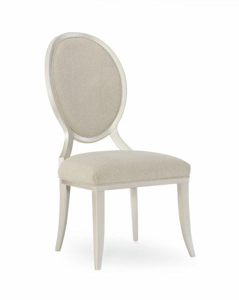 Modern Birch Side Chair Soft Silver Finish - Image 1 of 3