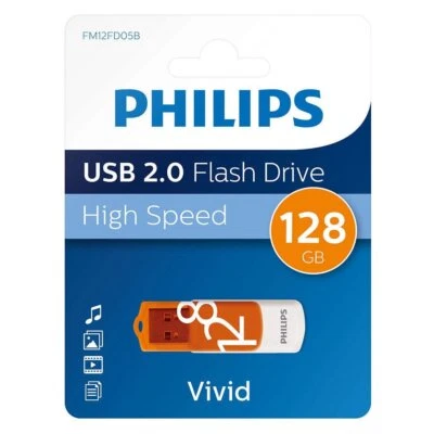 Clef usb 128go Philips cle usb 128 go Vivid USB 2.0 Flash Drive high Speed - Photo 1/3