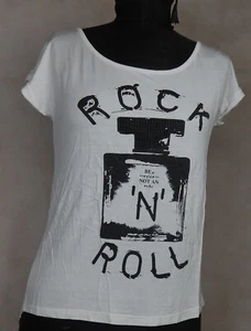 Shirt Damen Trueprodigy "Rock N´Roll" Weiss Größe XS Damenshirt gebraucht - Bild 1 von 4