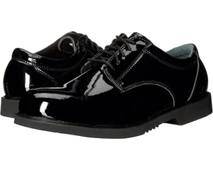 Thorogood Z34123 Men's Black Patent Slip Resistant Work Oxford Shoes Size 10 W - Picture 1 of 7