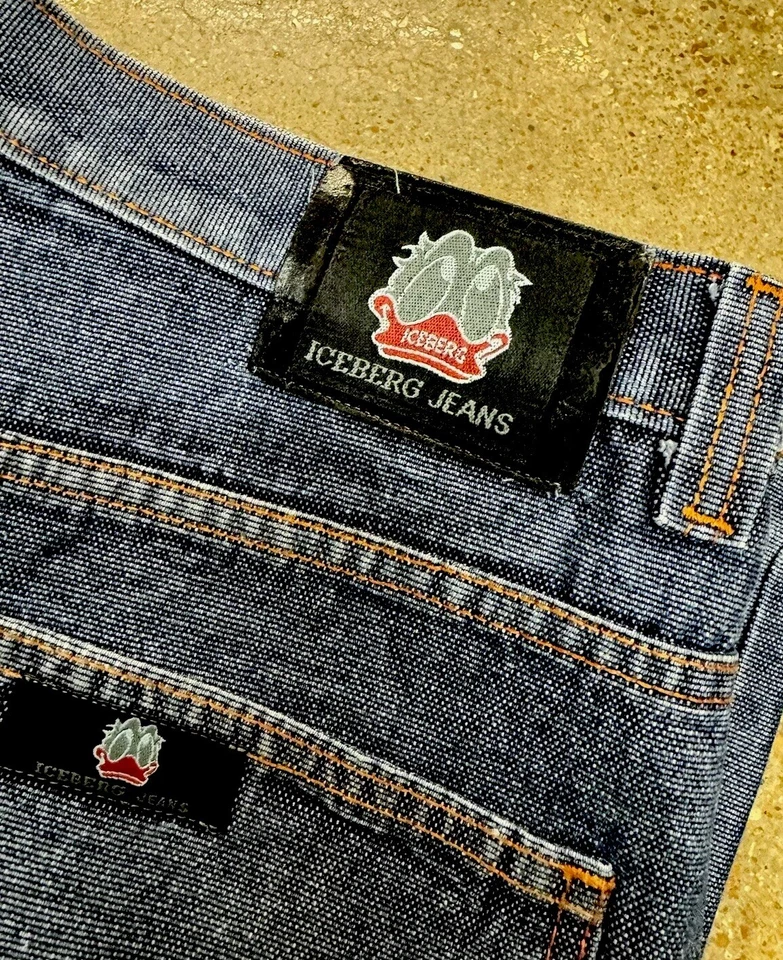 Men's Iceberg /JNCO Disney DONALD DUCK cargo Jeans SZ 38 vintage  Front Crease - Image 1 of 4