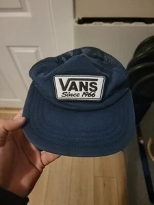 Vans SINCE 66 PATCH  Mens Trucker Hat Snapback Cap NAVY BLUE  - Picture 1 of 1